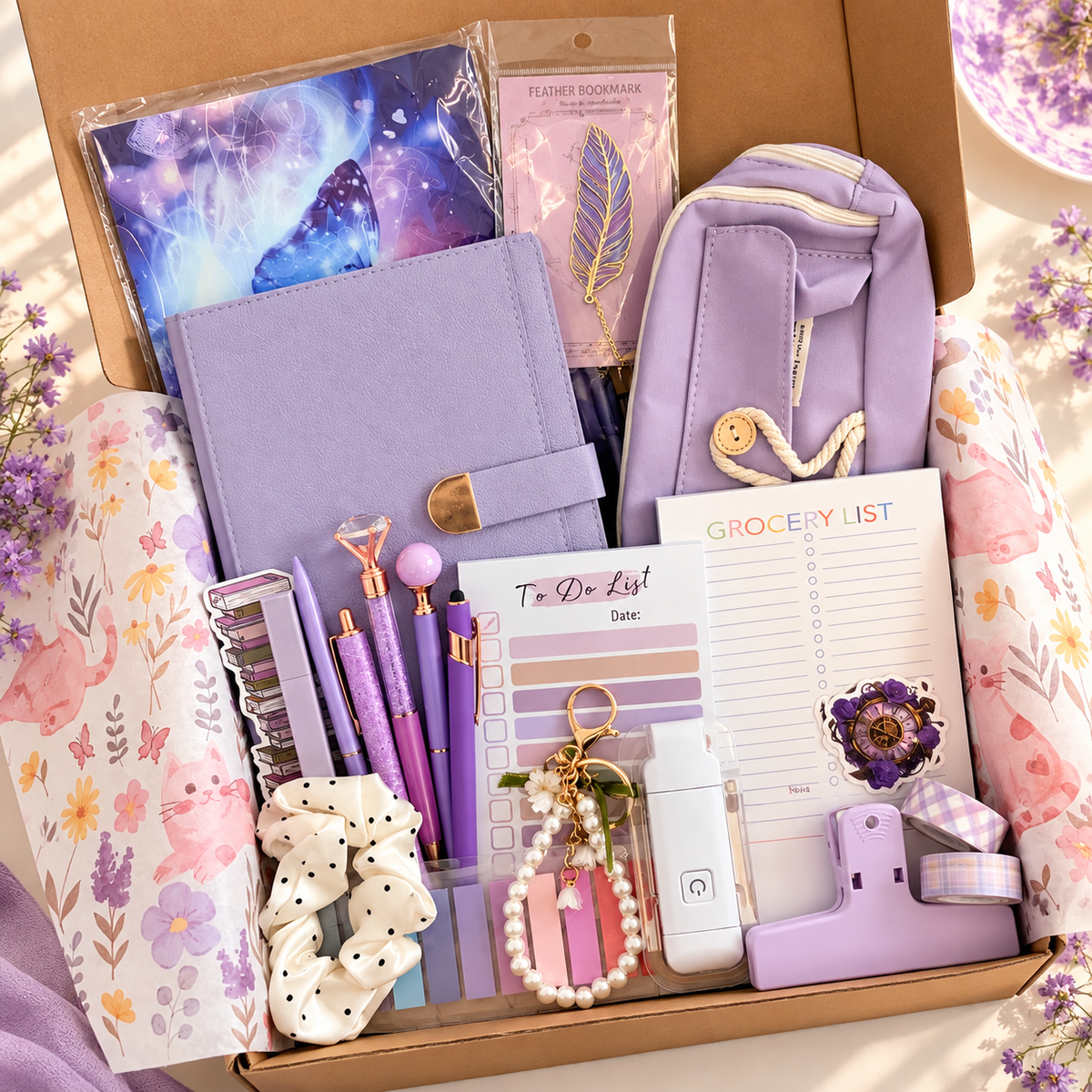 Lavender Notes — Curated Stationery Gift Set