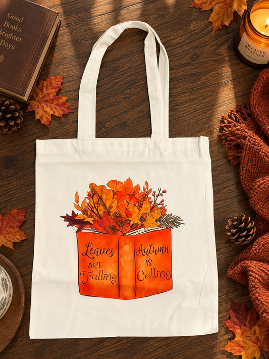 Autumn Book Lover Tote Bag