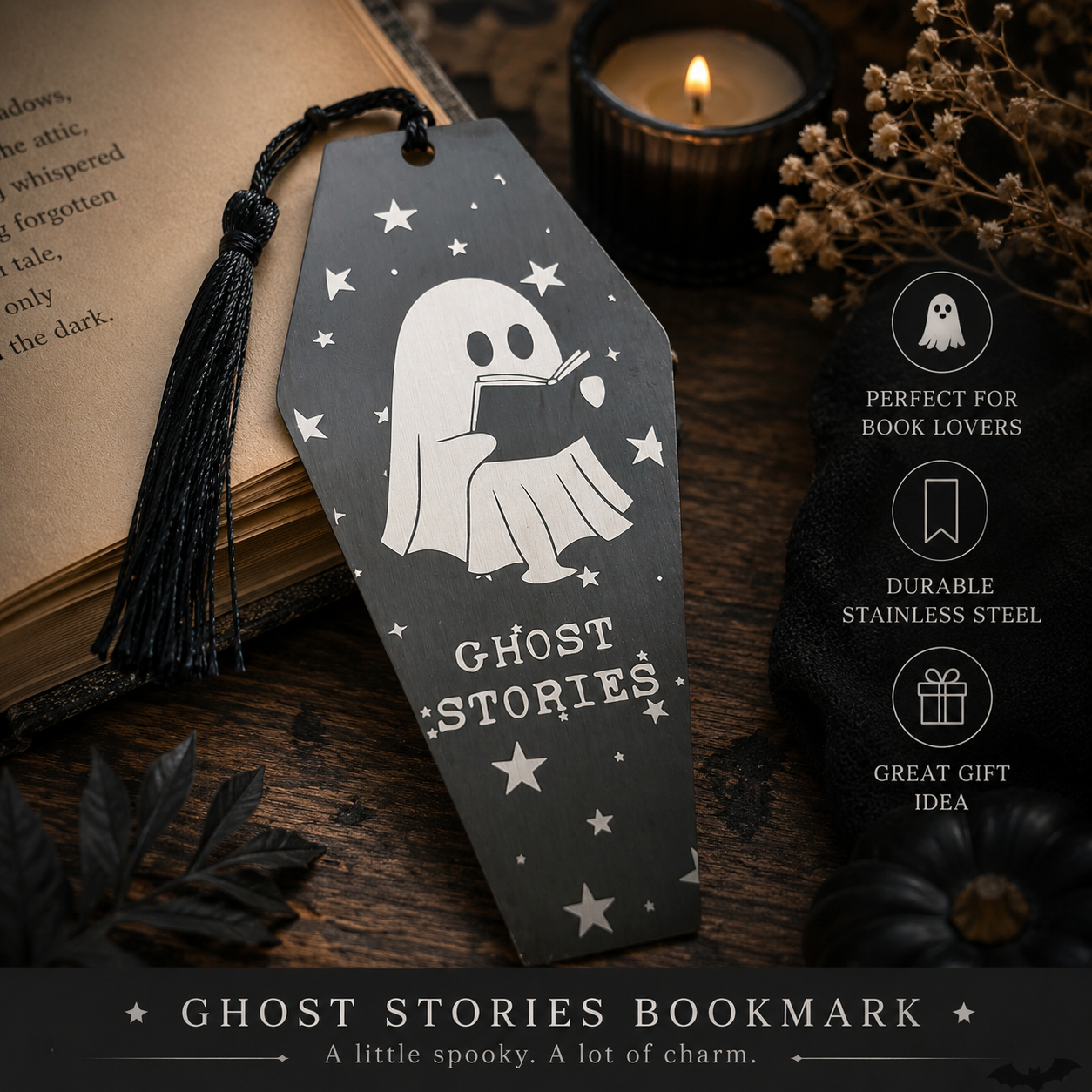 Ghost Stories Stainless Steel Bookmark