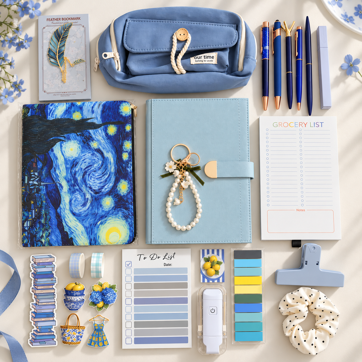 Azure Notes — Curated Stationery Gift Set